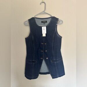 Banana Republic Dark Blue Denim Vest